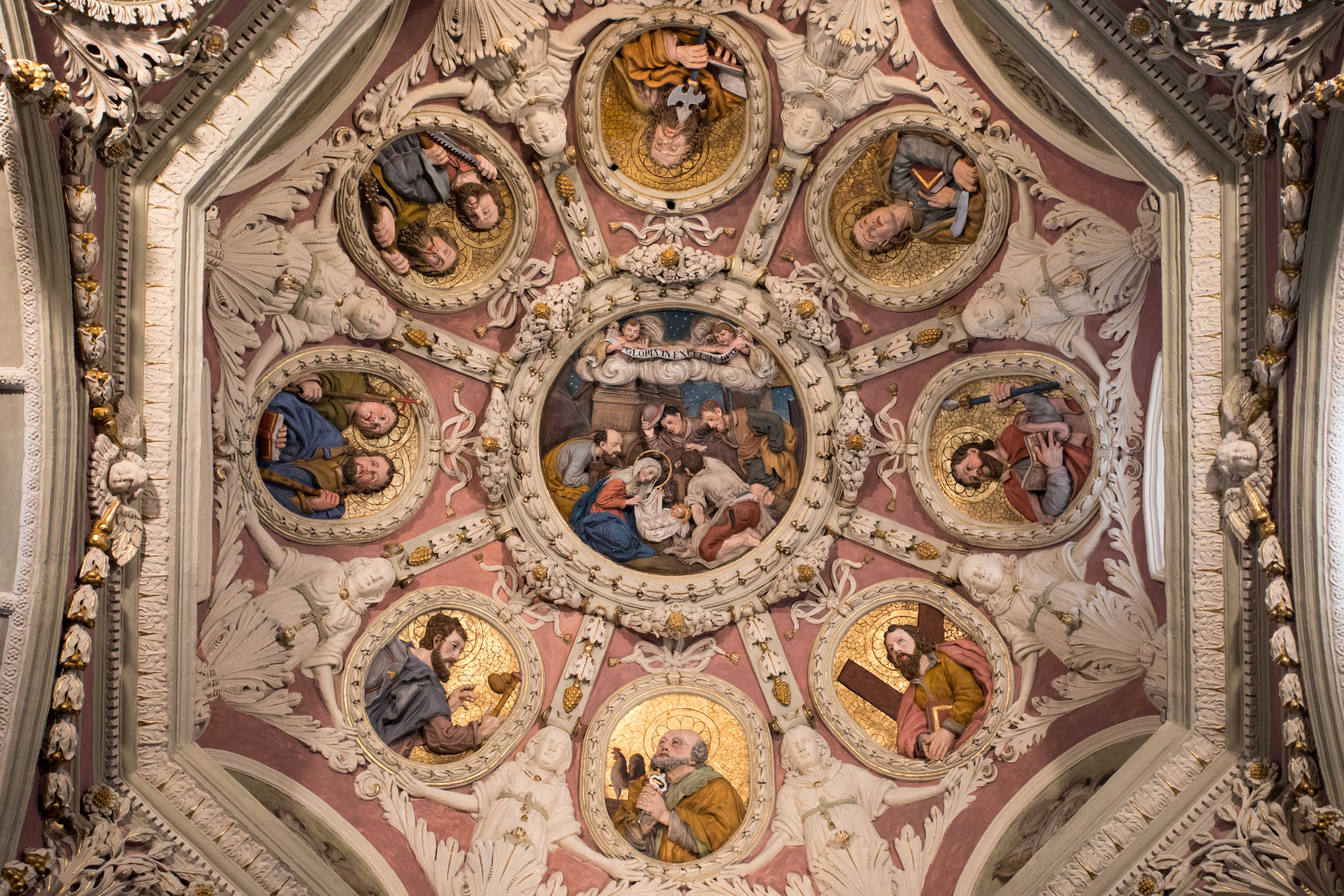 Coupole de l'église baroque St Thomas Beckett d'Avrieux (Maurienne)