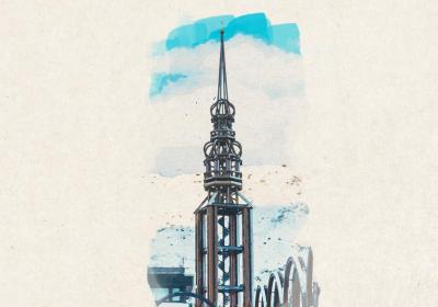 Visite guidée : les Apéros de l'Architecture_Les Belleville - visite guidée : clocher des Menuires