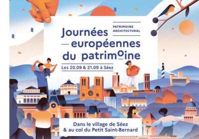 Chasse au trésor: "Séez au fil du temps" - Journées Européennes du Patrimoine_Séez - Affiche journées du patrimoine