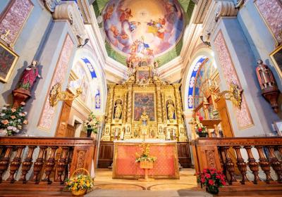 Eglise Notre-Dame de l'Assomption à Termignon Val Cenis - Intérieur de l'église baroque