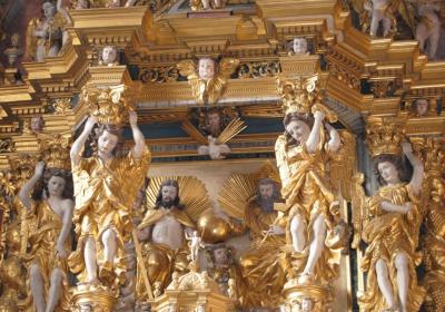 Journées du Patrimoine 2026: L'église de Peisey_Peisey-Vallandry - Détail du retable majeur
