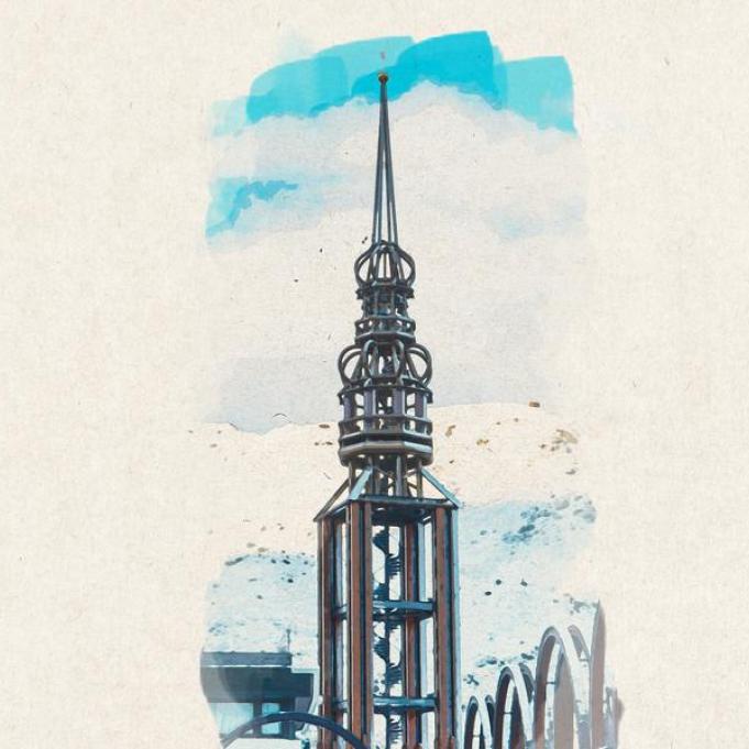 Visite guidée : les Apéros de l'Architecture_Les Belleville - visite guidée : clocher des Menuires