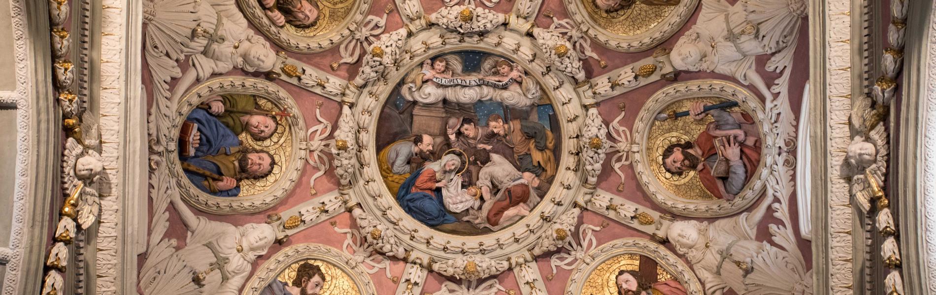 Coupole de l'église baroque St Thomas Beckett d'Avrieux (Maurienne)