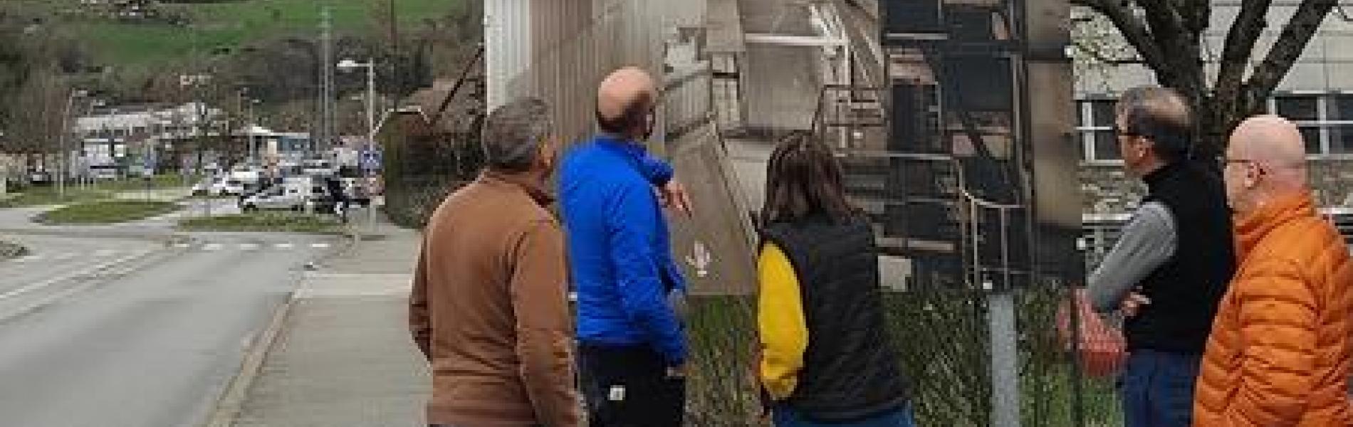 Visite d'un parcours photographique en extérieur