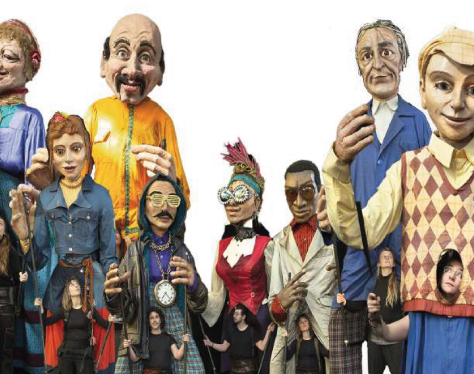 Les Géants, marionnettes des Paysages du goût de la Fondation Facim
