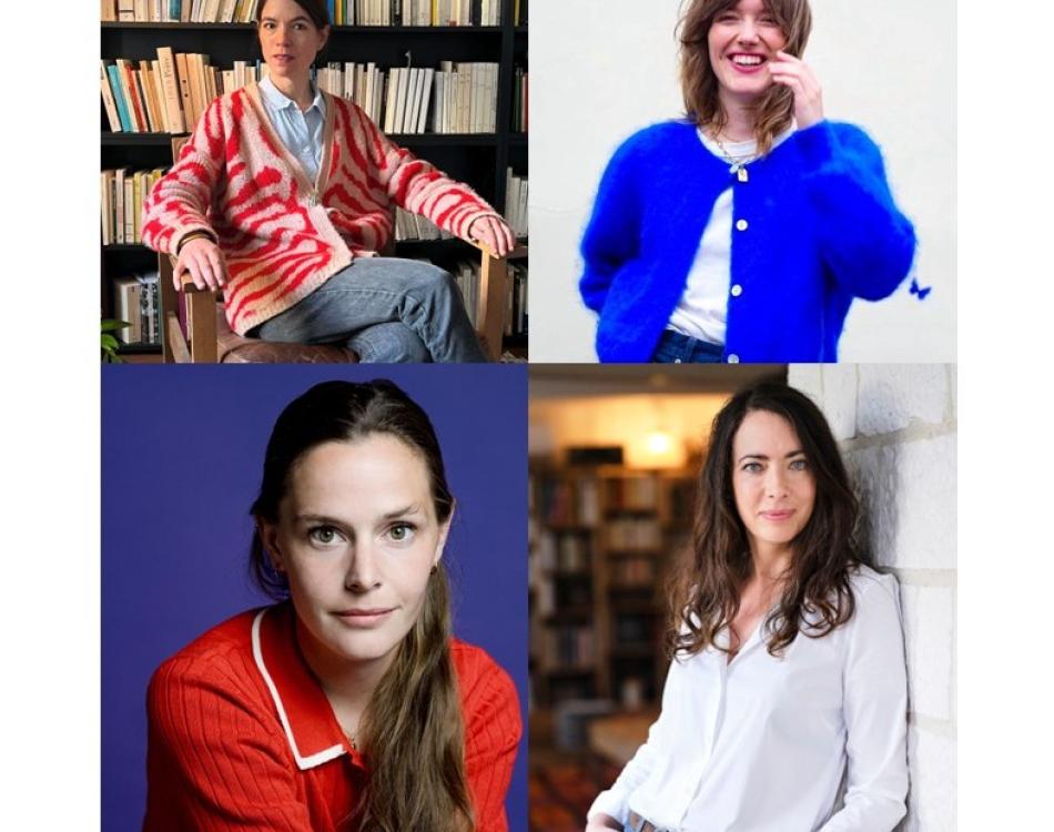 Les autrices Gabrielle de Tournemire, Colombe Boncenne, Maëlle Réat et Sophie de Baere