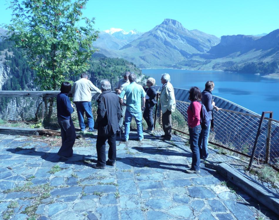 Les Chemins de l'hydro avec la Fondation Facim_Barrage de Roselend
