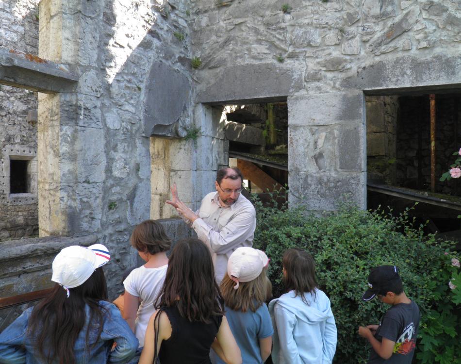 visite jeu au château de Miolans avec la FOndation Facim