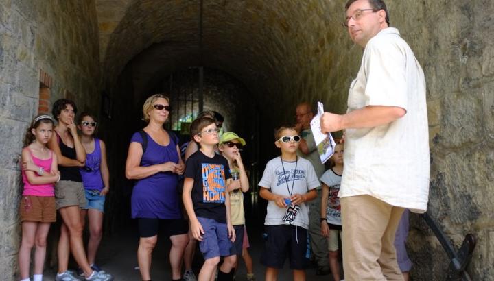 visite guidée scolaire abbaye de Tamié - visite avec Robert en guide
