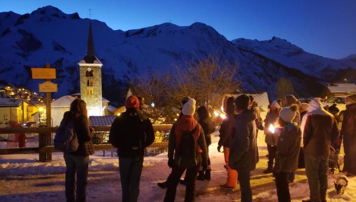 st martin de belleville - St-Martin-de-Belleville : visite nocturne en montagne