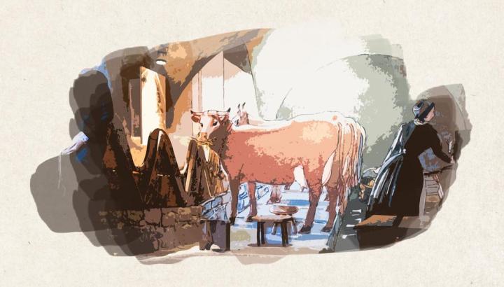 Visite guidée : Contes et goûter à l'étable_Les Belleville - visite guidée : contes et goûter à l'étable pour les enfants