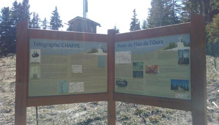 Télégraphe Chappe du Plan de l'Ours à Saint-André - Panneaux explicatifs