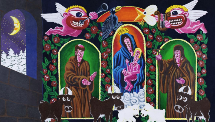 Bazar dans l'église... Temps des fêtes_Cordon - Visite par Claire Tronchet