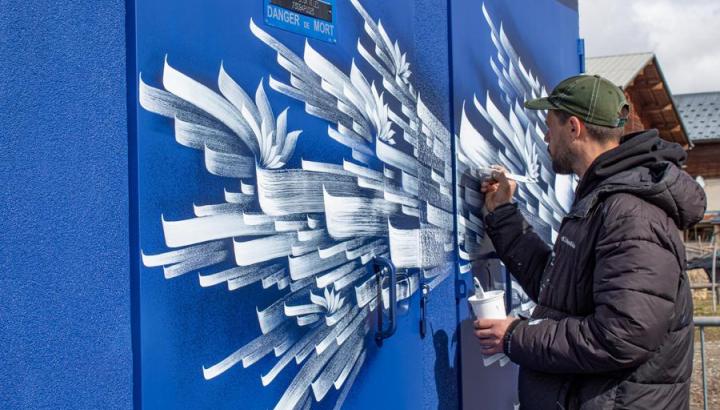 Fresque CRBZ à Crest-Voland - Fresque CRBZ à Crest-Voland / Cohennoz