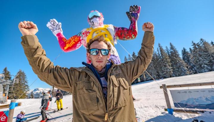 Live painting - Val d'Arly Street Art Festival - Live painting sur structure gonflable avec Dream Lois