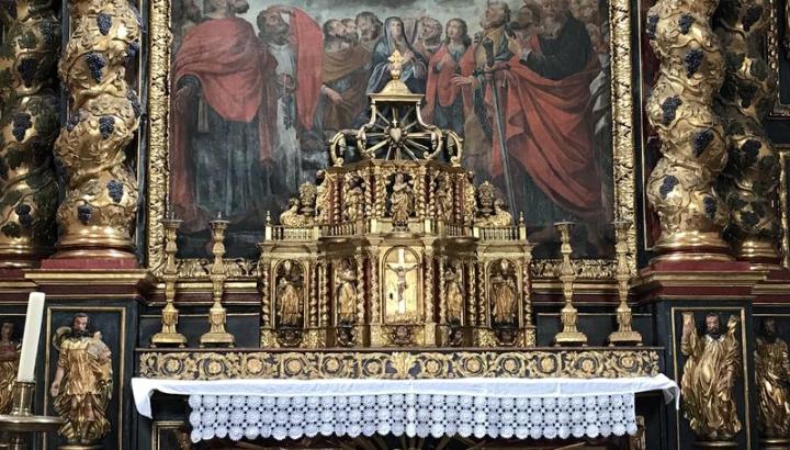 Baroque en Haute Tarentaise : Visite groupes_Bourg-Saint-Maurice - retable majeur église Saint-Pierre Séez