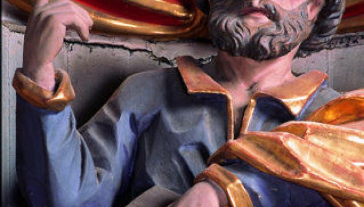 Beaufort - Statue de saint Pierre