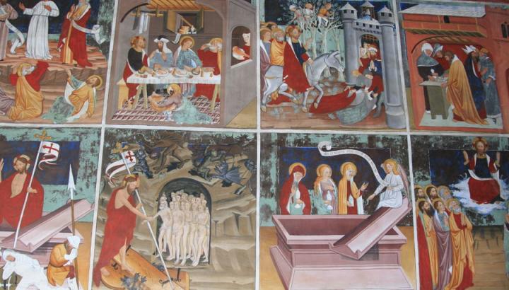 Les décors peints de la chapelle Saint Sébastien à Val Cenis Lanslevillard - Les décors peints de la chapelle Saint Sébastien à Val Cenis Lanslevillard