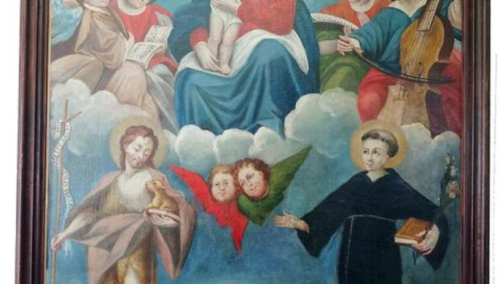 Musée de la Pyramide du Mont-Cenis_Val-Cenis - La Sainte Famille, tableau provenant de l'ancien hospice napoléonien