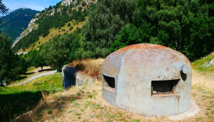 Le Fort Saint-Gobain à Villarodin-Bourget - Une tourelle de défense