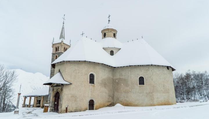 Notre Dame de La Vie - Sanctuaire Notre Dame de La Vie enneigé Notre Dame de La Vie - Sanctuaire Notre Dame de La Vie enneigé