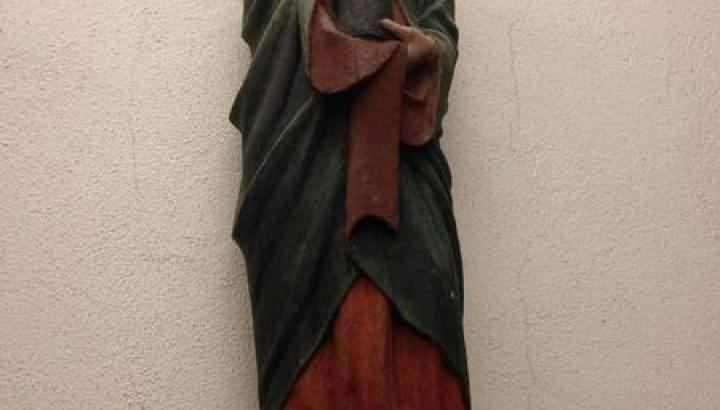 chapelle du praz - Courchevel : chapelle Sainte-Madeleine, statue en bois sculpté chapelle du praz - Courchevel : chapelle Sainte-Madeleine, statue en bois sculpté