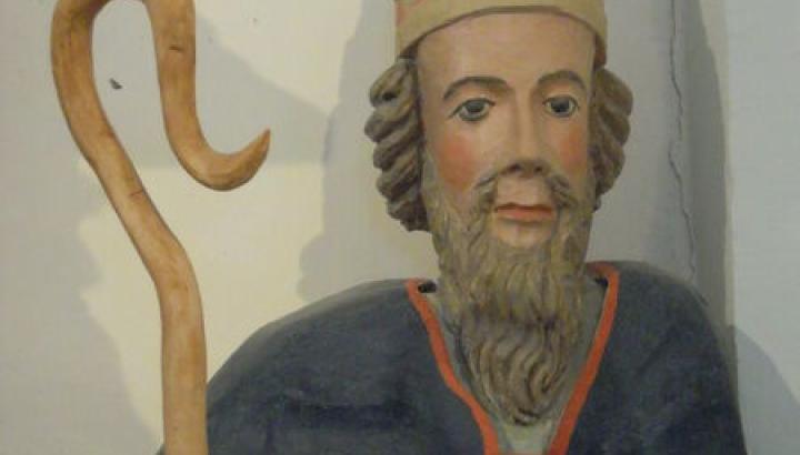 chapelle st-marcel - Les Belleville : chapelle Saint-Marcel Saint-Grégoire, statue de Saint-Grégoire