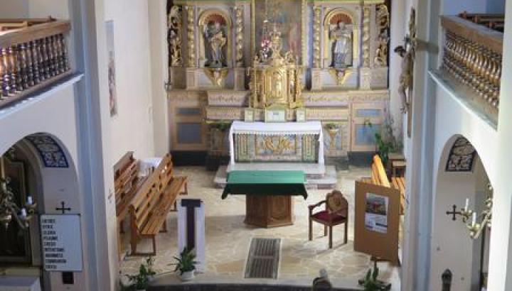 Intérieur église Arêches - Intérieur et retable de l'église d'Arêches