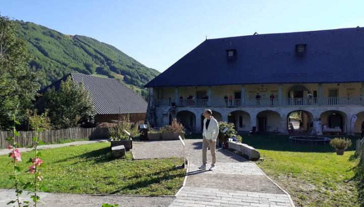 Visite dans la cour -