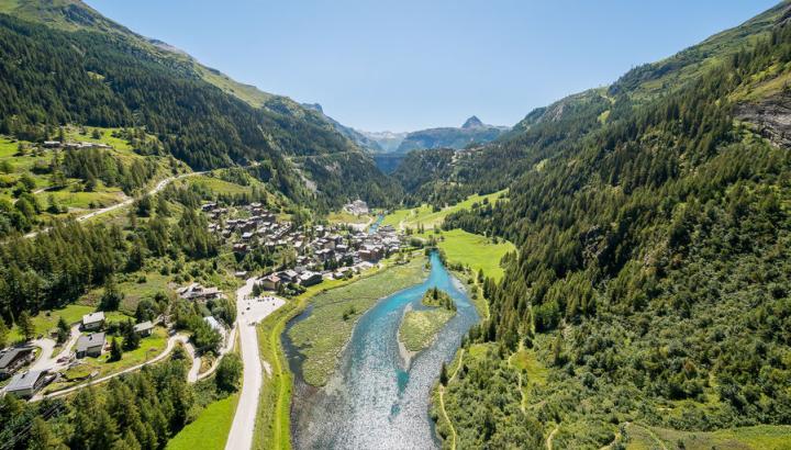 Vue aérienne été - Les Brévières