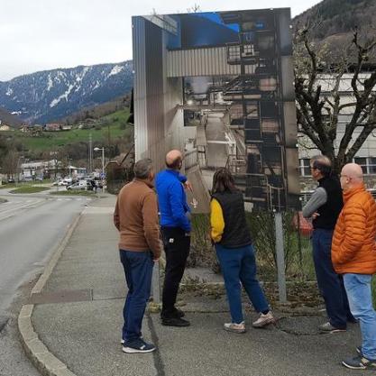Visite d'un parcours photographique en extérieur