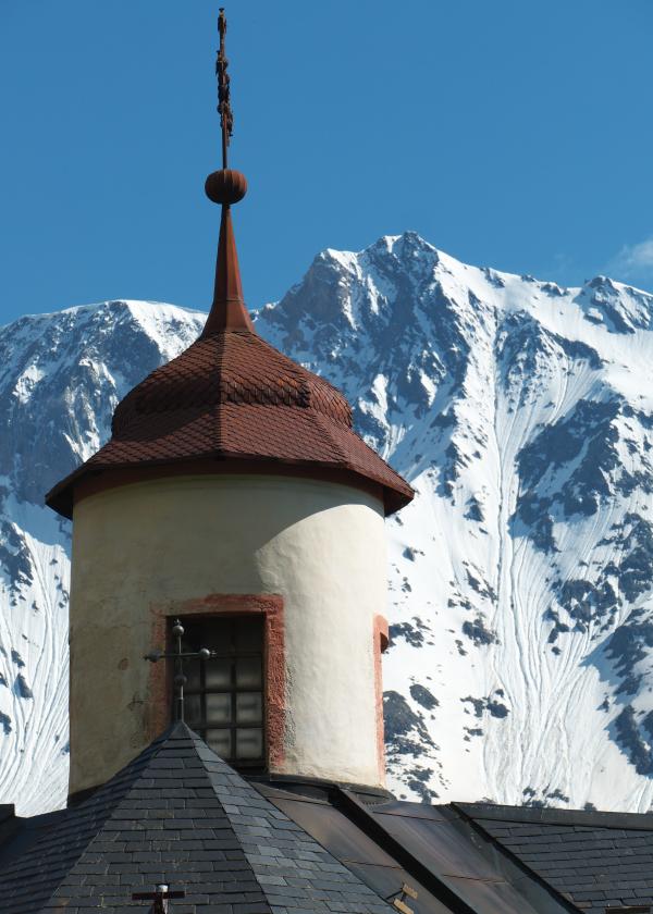 Peisey-Vallandry, clocher Notre Dame des Vernettes
