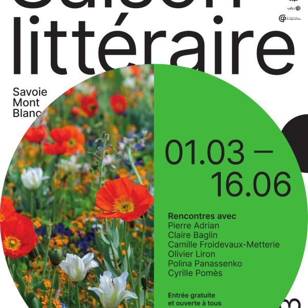 Affiche de la Saison littéraire de la Fondation Facim 2023