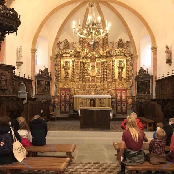 Visite d'une église baroque. Escapades baroques dans les Alpes avec la Fondation Facim